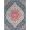 Homeroots 5 x 7 ft. Blue & Pink Medallion Area Rug 385747 - alternate 1